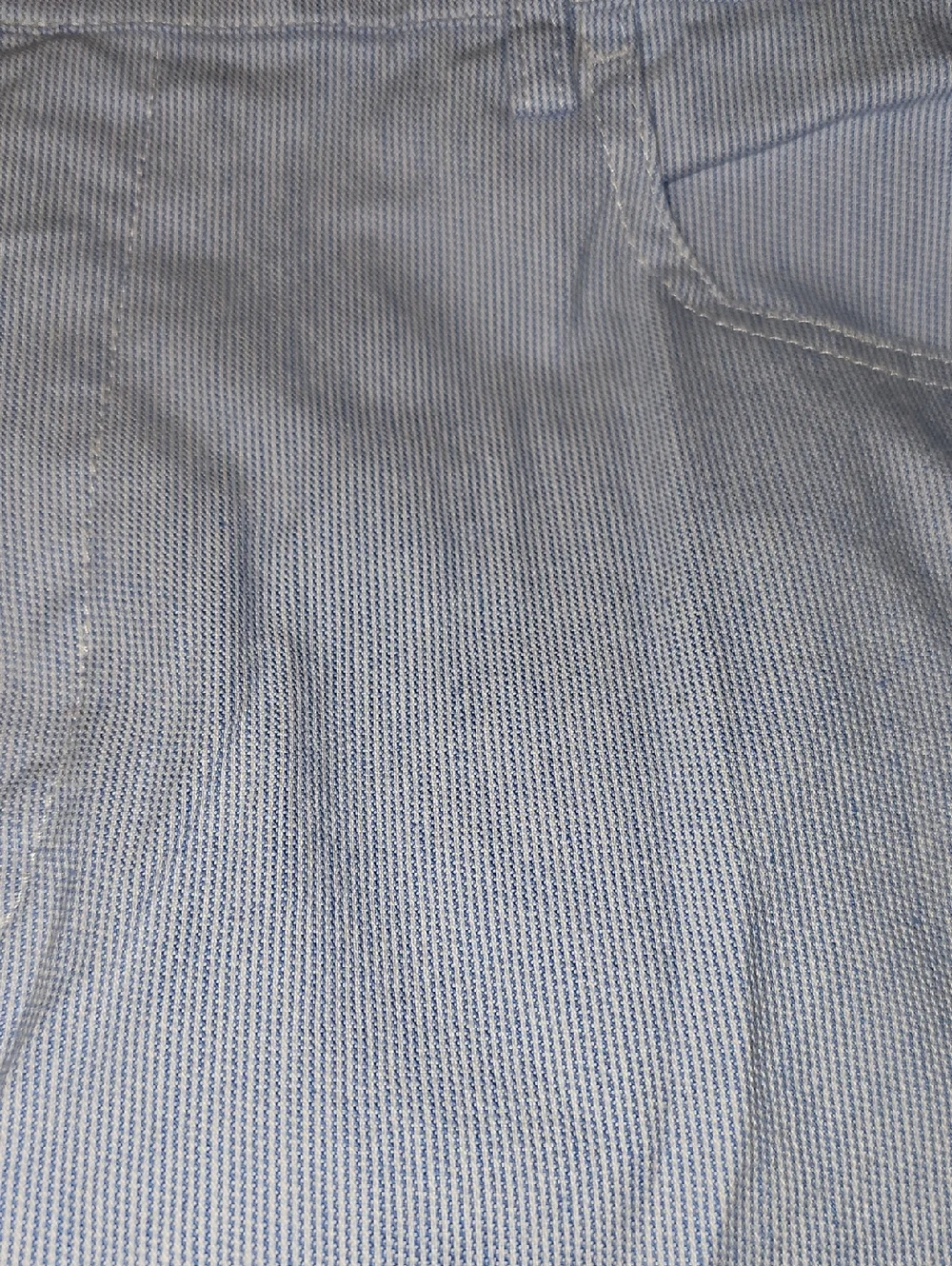 NWT J. Crew Light Blue White Stripe Seersucker Chinos baggy Waist 31 Casual